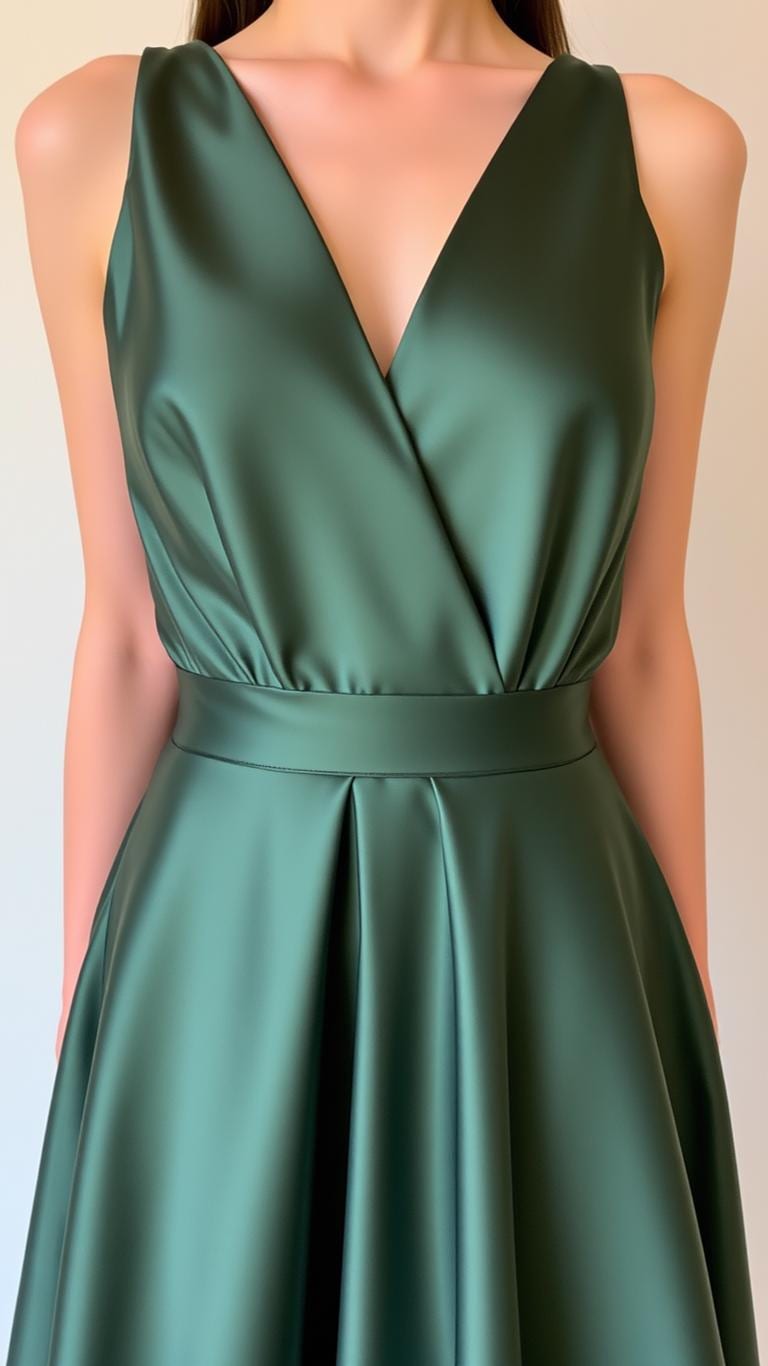 BETRAPATTERN Satin Surplice Maxi Prom Dress Digital Sewing Pattern