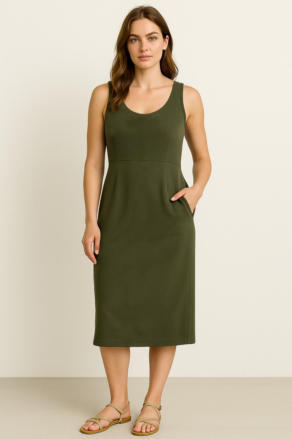 BETRAPATTERN Tank Top Midi Dress Sewing Pattern with Pockets