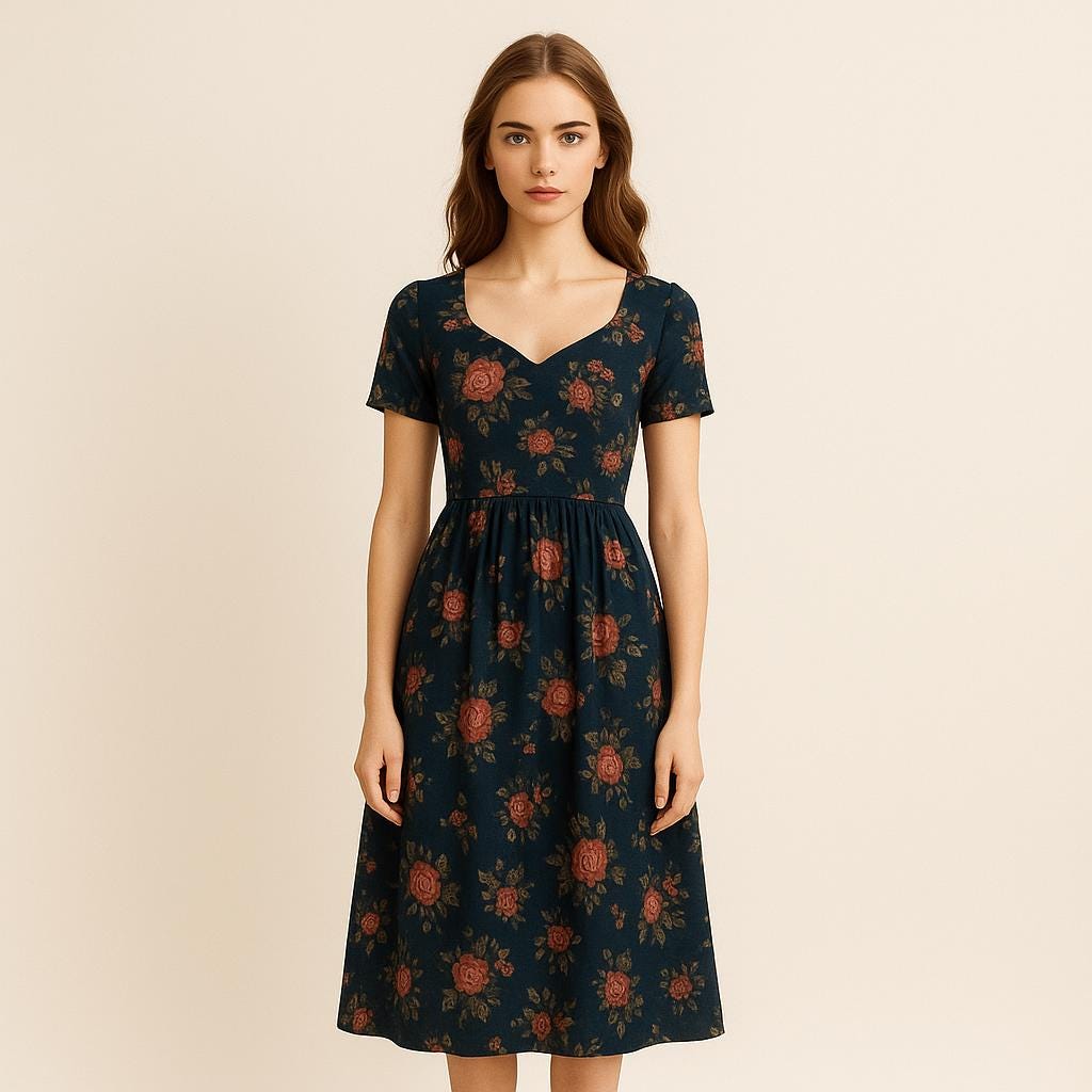 BETRAPATTERN Renaissance Maxi Dress Sewing Pattern Sizes 2-30 PDF