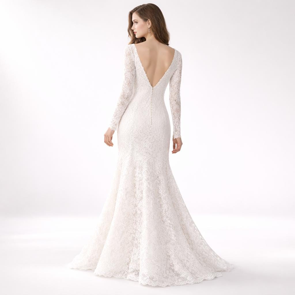 BETRAPATTERN V-Neck Bridal Gown Sewing Pattern Wedding Maxi Dress